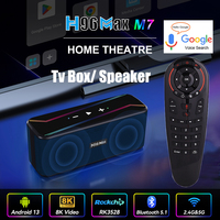 2 In 1 H96 MAX TV Box Android 13.0 Rockchip RK3528 8K Set Top Box 5G Dual Wifi Media Player BT5.1 Speaker