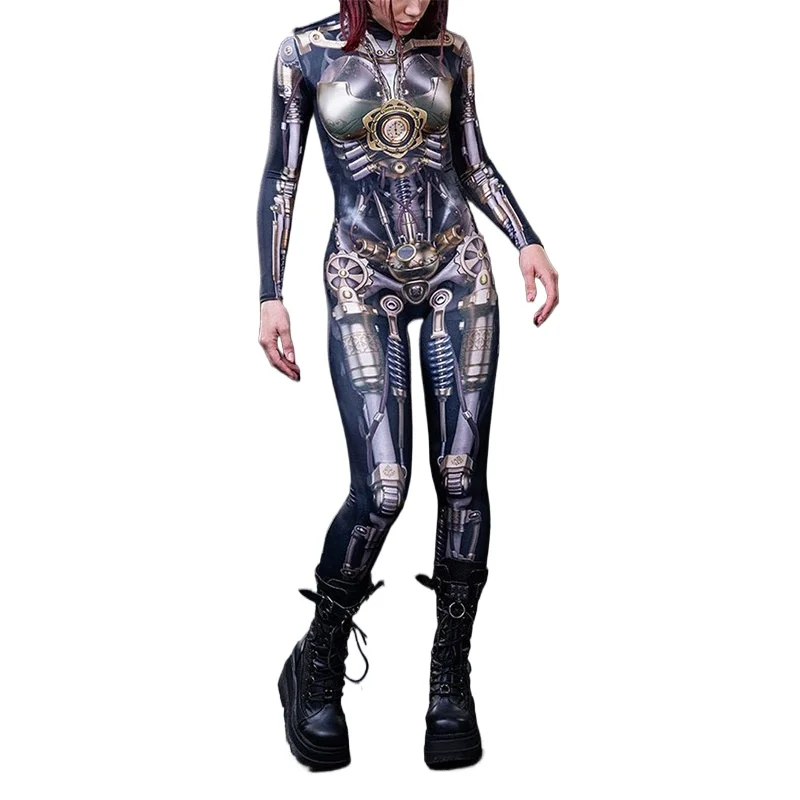 Technology Sense Tights Onesies Women's Robot Onesies Mechanical Wind Cool Futuristic Onesies