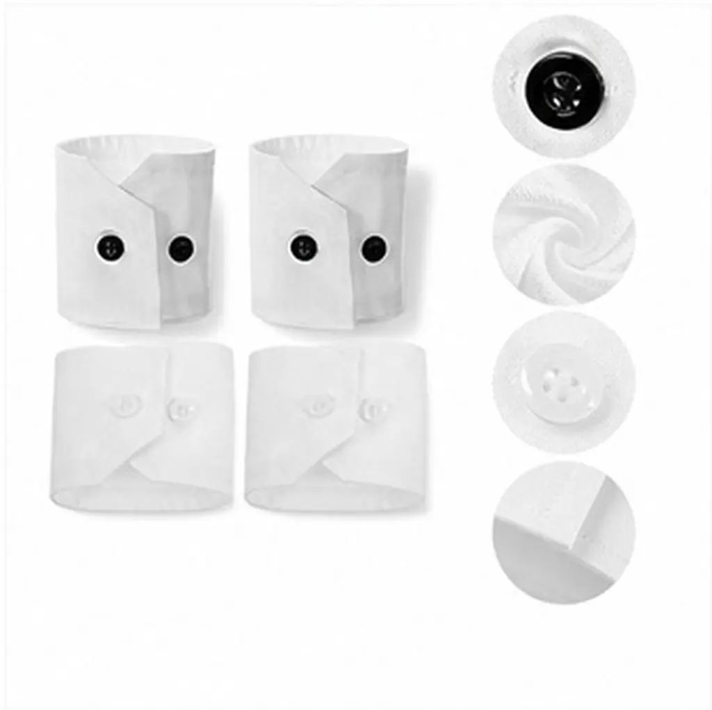 2Pair Detachable Sleeve Cuff Decorative Fake Wrist Cuff Stylish Blouse Sweater Coat Garment Accessories Removable False Sleeves