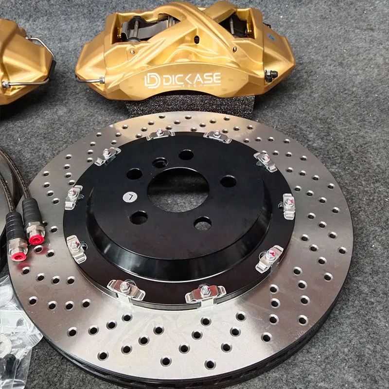 Dicase Kit freno grandi X61 modificati di alta qualità da 6 pentole Kit rotore forato con vite flottante per Volvo S60