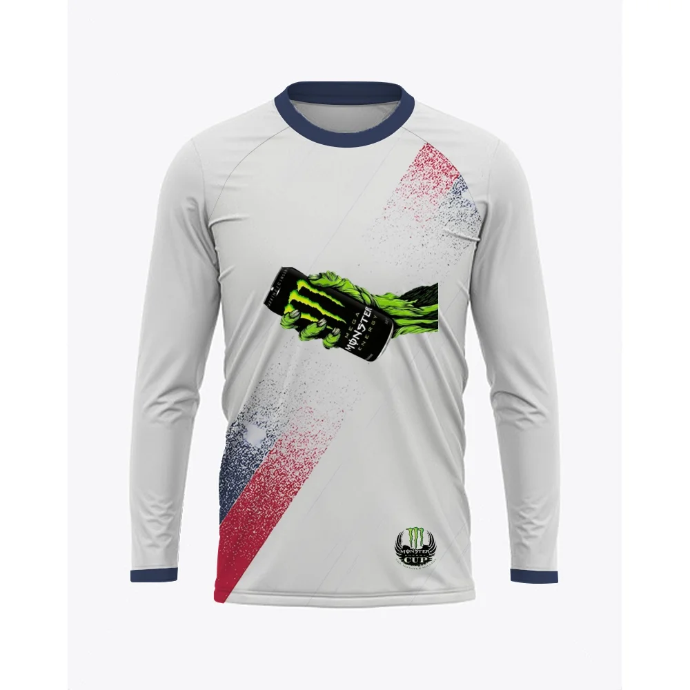 

Monster Energy Мужская и женская модная новая персонализированная дышащая быстросохнущая толстовка с длинными рукавами для отдыха на велосипеде на открытом воздухе