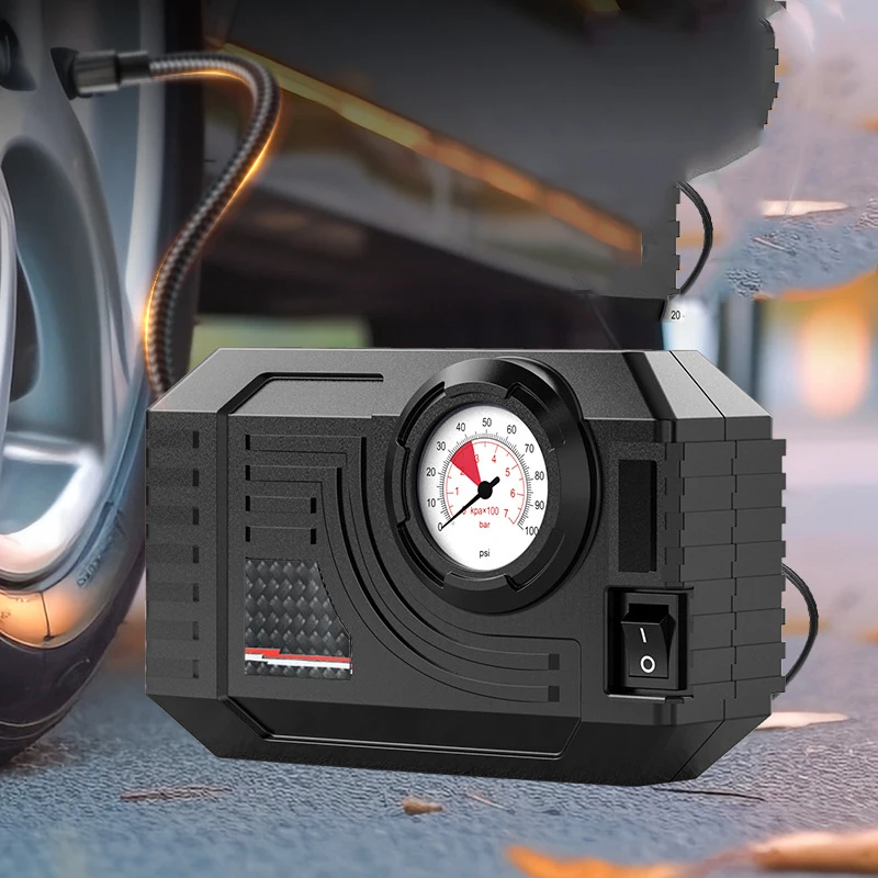 Portable Intelligent Digital Display Mini Car Air Pump with Built-in Inflation Function Emergency Lighting Preset Function
