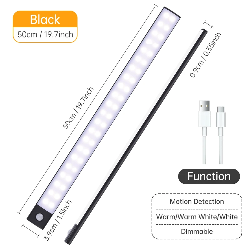 Pzsunly Bewegungs sensor Licht drahtlose LED Nachtlicht USB wiederauf ladbare Nacht lampe Schrank Kleider schrank Lampe unter Hintergrund beleuchtung für Küche LED 8