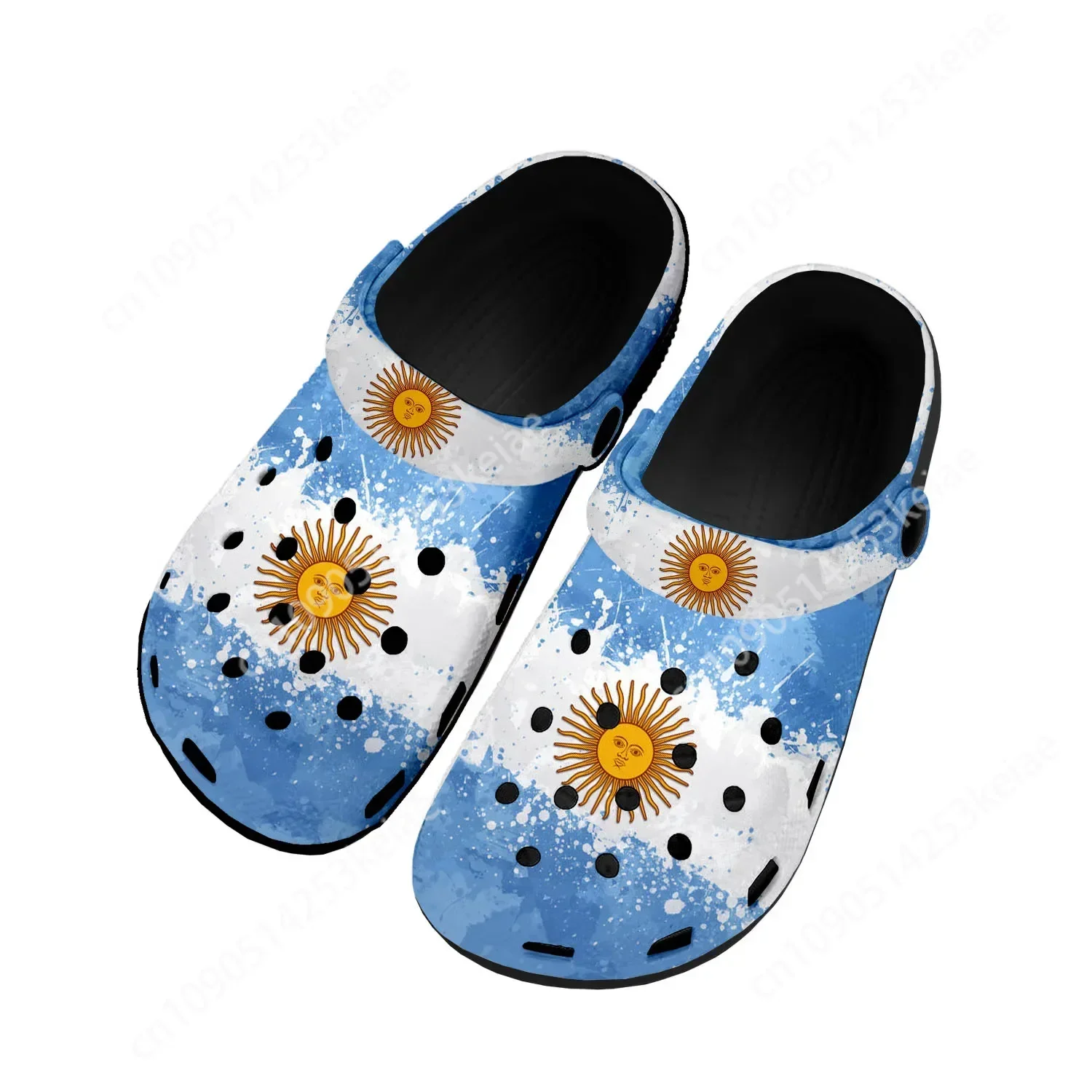 Argentine Flag Home Clogs Custom Water Shoes Mens Womens Teenager Argentina Shoe Garden Clog Breathable Beach Hole Slippers