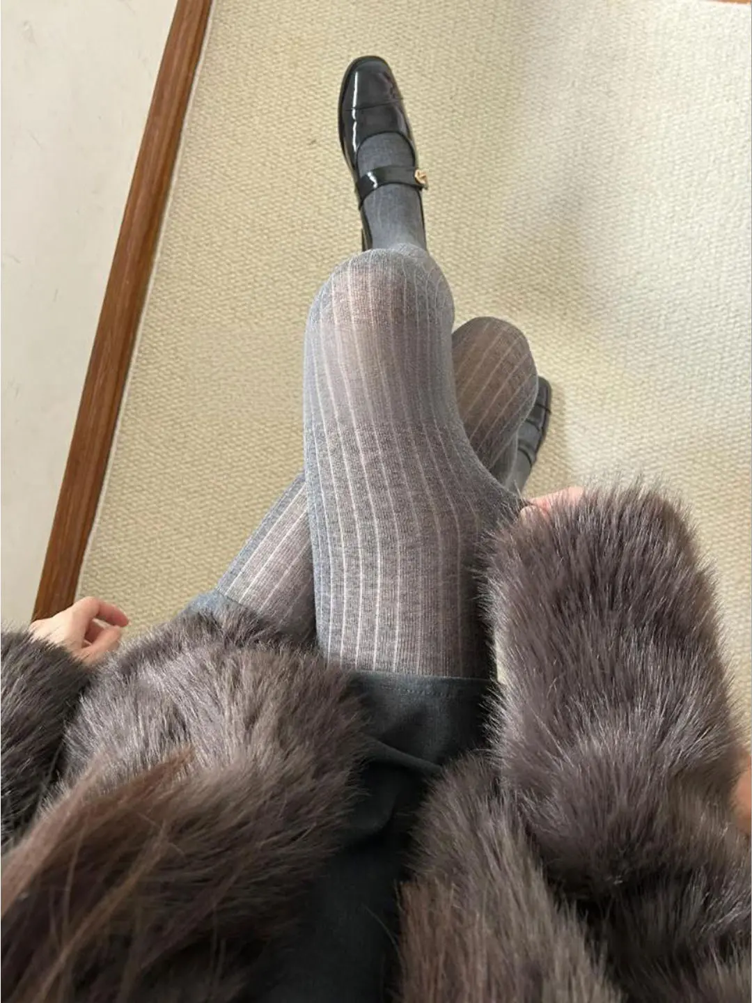 Ultra-Thin Knitted Leggings Stockings Women's Autumn Silk Stockings See-Through Feelings Pants Long Pants Other 100%