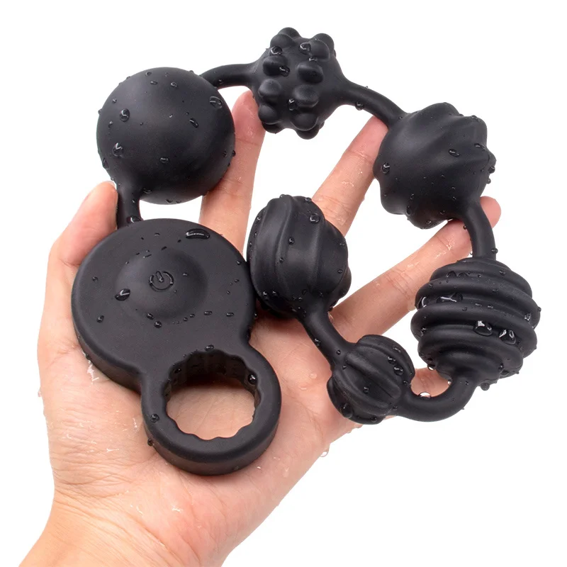 BDSM Silicone Super Long Vibrators Anal Beads Prostate Massager Butt Plug Soft Deep Strong Vibration Exercise Plug Sex Toys