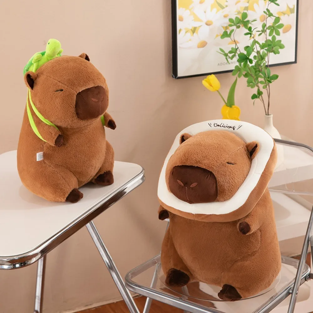 

Funny Soft Capybara Plush Toy Doll Stuffed Turtle Simulation Capybara Toy PP Cotton Toast Stuffed Capybara Doll Children's Day