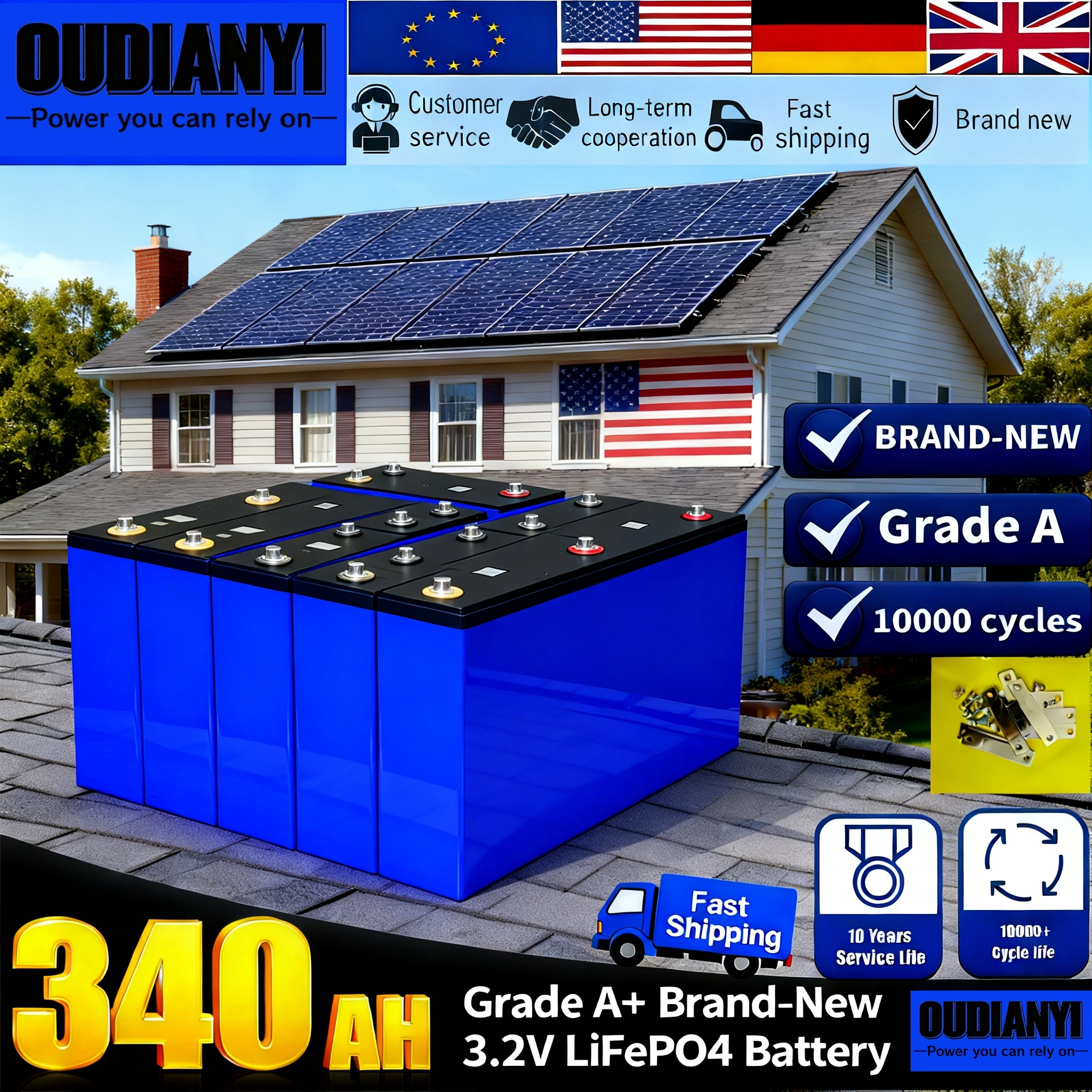 340Ah Lifepo4 Batte… - image