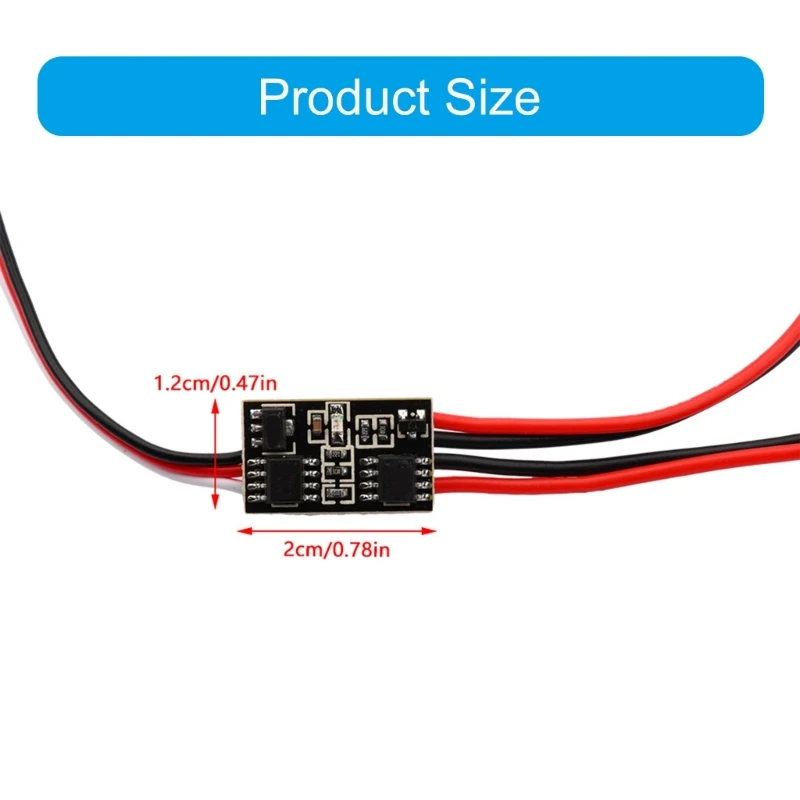 Modul On-Off Elektronik Lampu Kendali Jarak Jauh untuk Mainan Model 2A/20A/30A