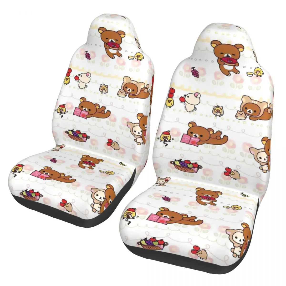 

Bear Rilakkumas Universal Car Seat Cover Four Seasons Suitable For All Kinds Models Auto Seat Cover Polyester Seat Protector