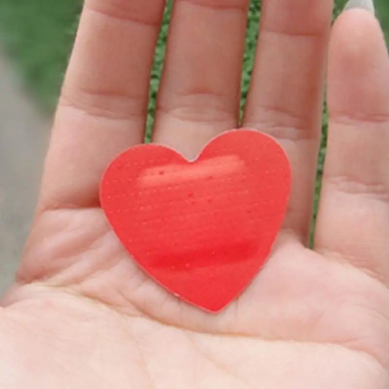 R66D 10 قطعة الفرقة المعونة الفرقة لاصق الضمادات على شكل قلب الضمادات النسيج الضمادات الجرح الضمادات ل مرقئ مقاوم للماء #3