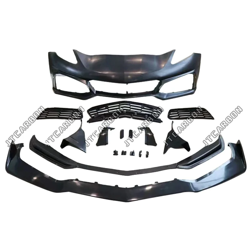 

For chevlet Corvette C7 ZR1 Front Bumper Front Lip Retrofit Body Kit 2014-2019 PP Plastic Auto Car Parts
