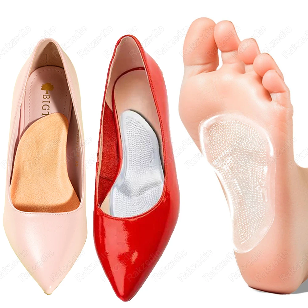 Silicone Arch Support Insoles for Flat Feet Woman High Heels Sandals Slippers Non-Slip Foot Pads for Shoes Man Orthopedic Insole