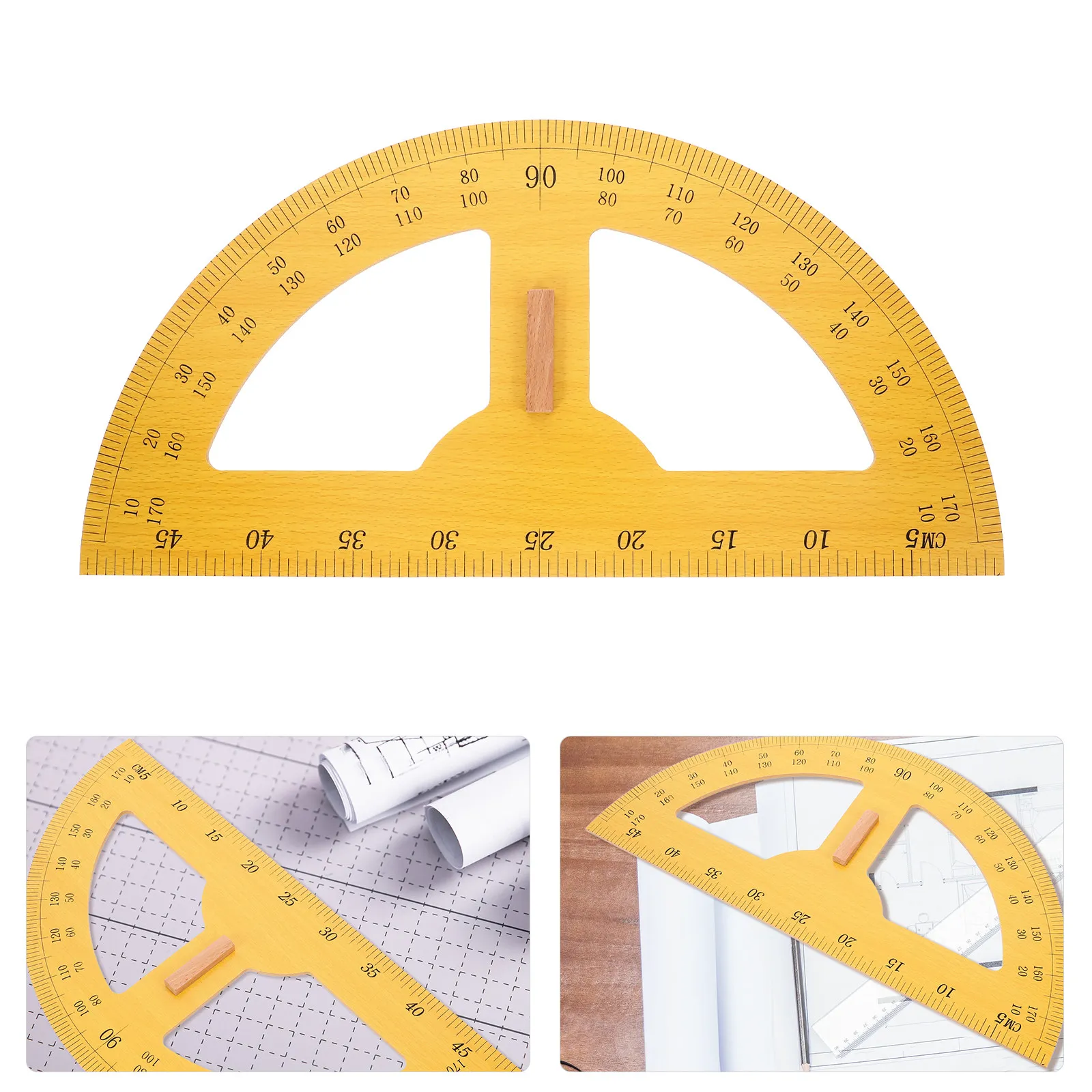 

Teaching Protractor 180 Degree Giant Semi Circle Angle Measurer for Math Class Drawing Tool Supplies Giant Protractor