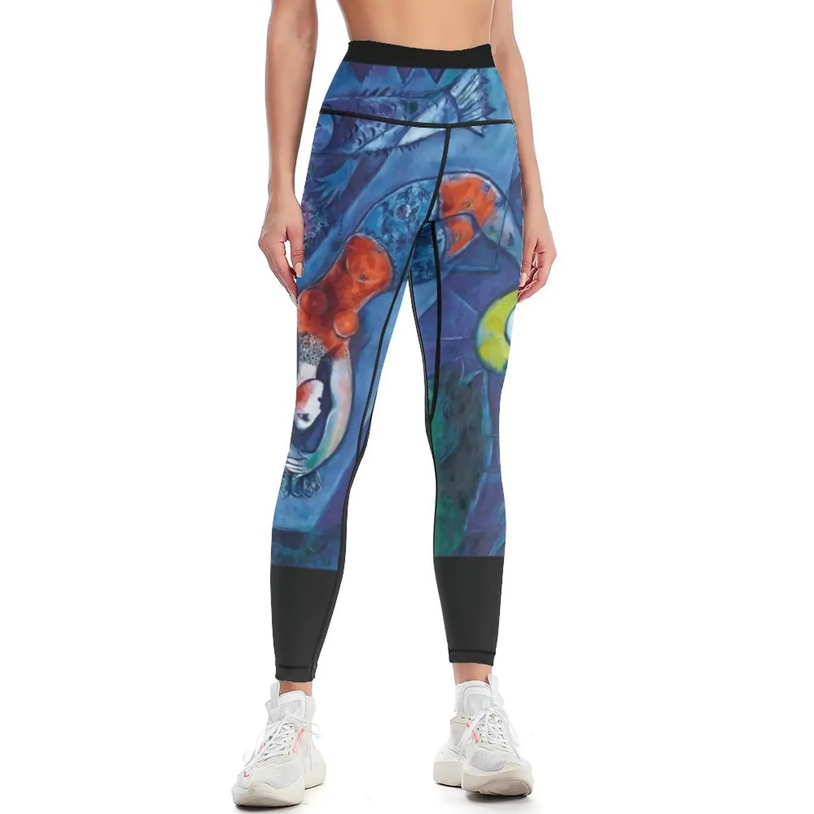 

Marc Chagall Art Marc Chagall Paintings Leggings Jogger pants sports tennis for workout shorts Womens Leggings