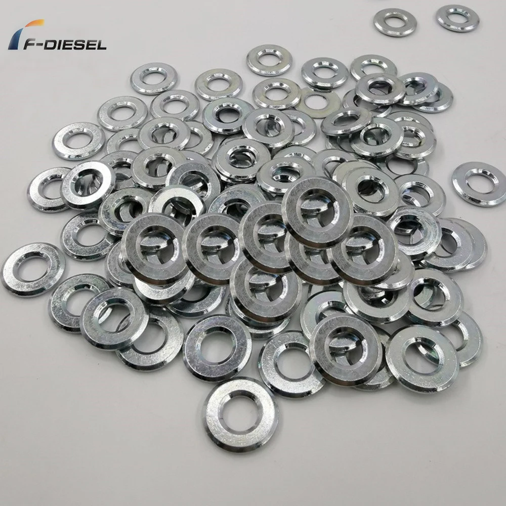 F-DIESEL 100PCS Original 11176-51010 1117651010 Adjusting Shim 093133-0870 Injector Washer Seal For Lexus Toyoto 2KD  Shims Seat