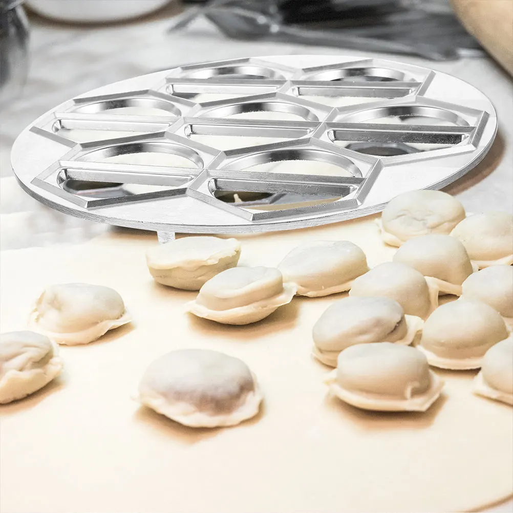 

2 Pcs Dumpling Mold Skin Maker Household Multi hole Makers Wrapper Supply Aluminum Alloy Easy Clean Storage Kitchen