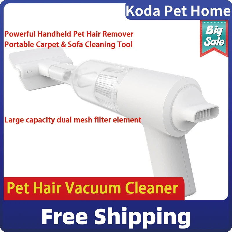 

Pet Hair Vacuum Cleaner,Powerful Handheld Pet Hair Remover,Portable Carpet & Sofa Cleaning Tool, Cat & Dog Hair Suction Machine