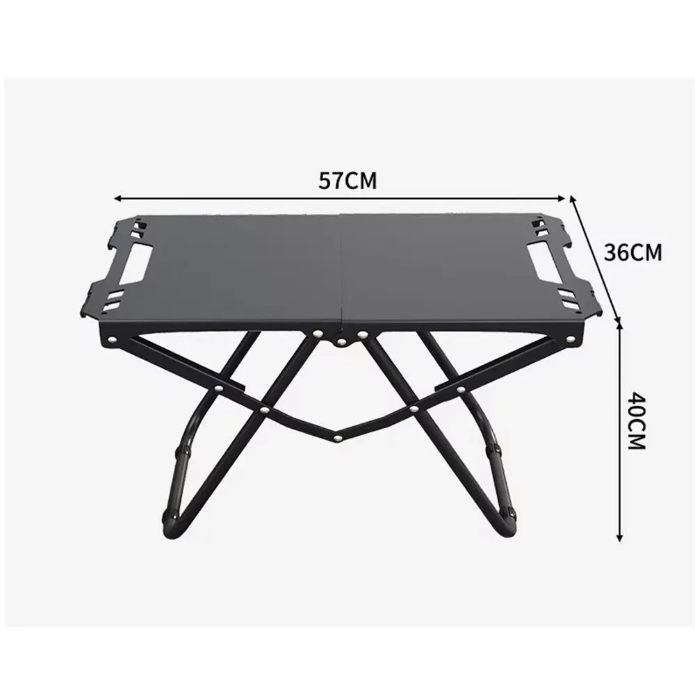 Lightweight Folding Picnic Table, Camping Folding Table for Practical Use Outdoors, Space-Saving Design, High Load Capacity