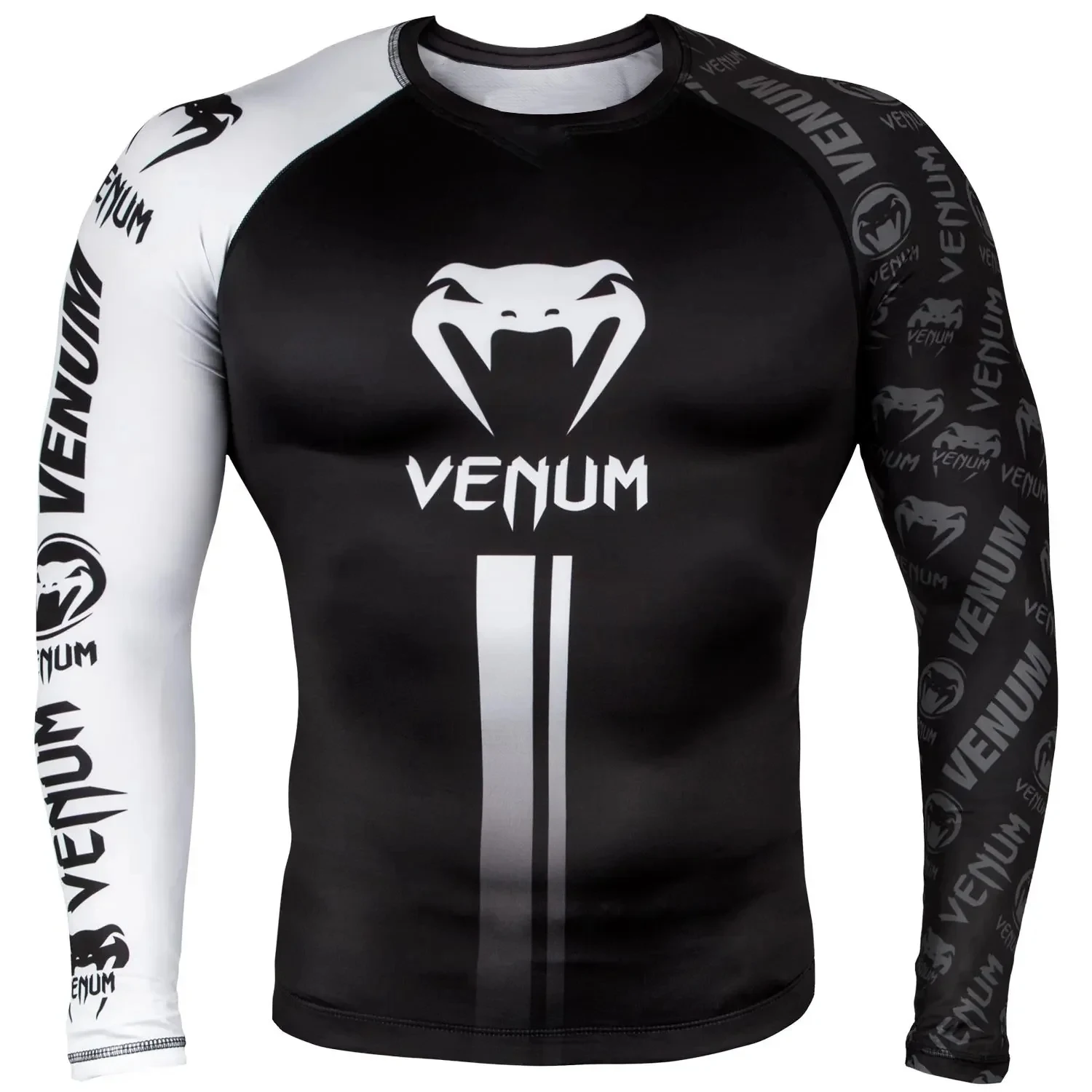 تي شيرت رياضي جديد بأكمام طويلة من MMA للملاكمة اليومية وتدريبات القتال القتالية المريحة وسريع الجفاف #1