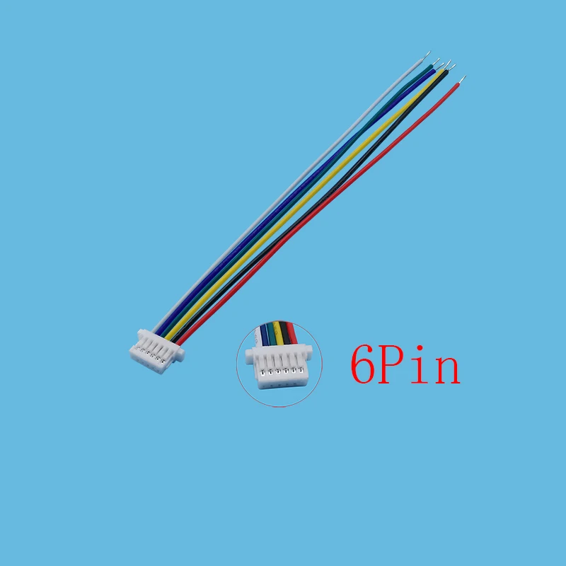 10 Stück Mini SH 1,0 mm Rastermaß Einzel-Buchsenstecker JST SH 1 mm 2/3/4/5/6/7/8-polige Klemmen Stecker mit 10 cm elektronischen Kabeln – Detail 6