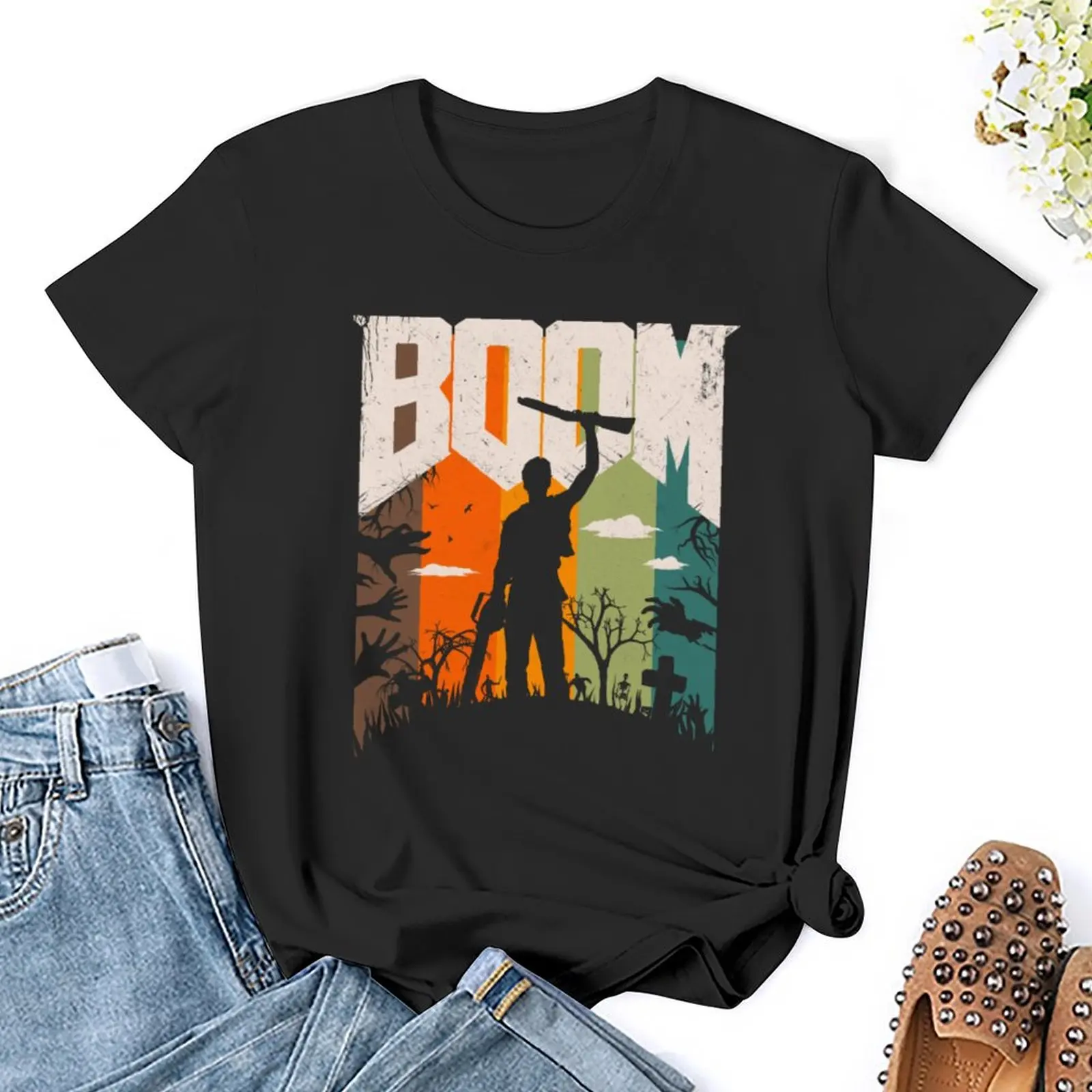 This is my boomstick - vintage edition T-Shirt lady clothes oversized t-shirt dress for Women long