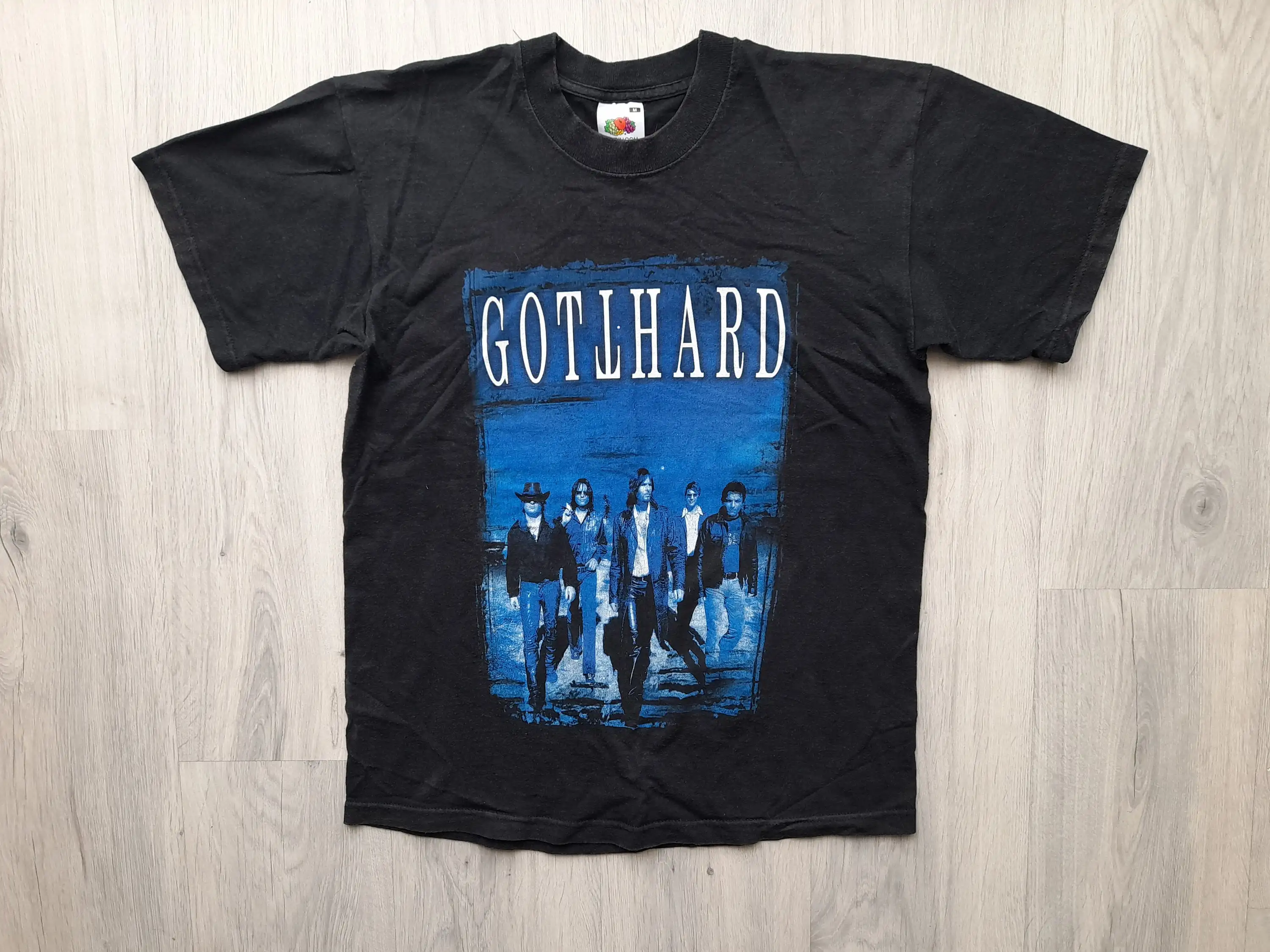 Vintage Swiss Rock Band Gotthard T-shirt Rare Hard Rock Retro