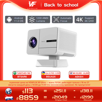 VOXFLIX X9 Ultra Projector 1200 ANSI Full HD 1080P Projector Support 4K Android 11.0 Home WIFI6 Autofocus Auto-keystone Beamer