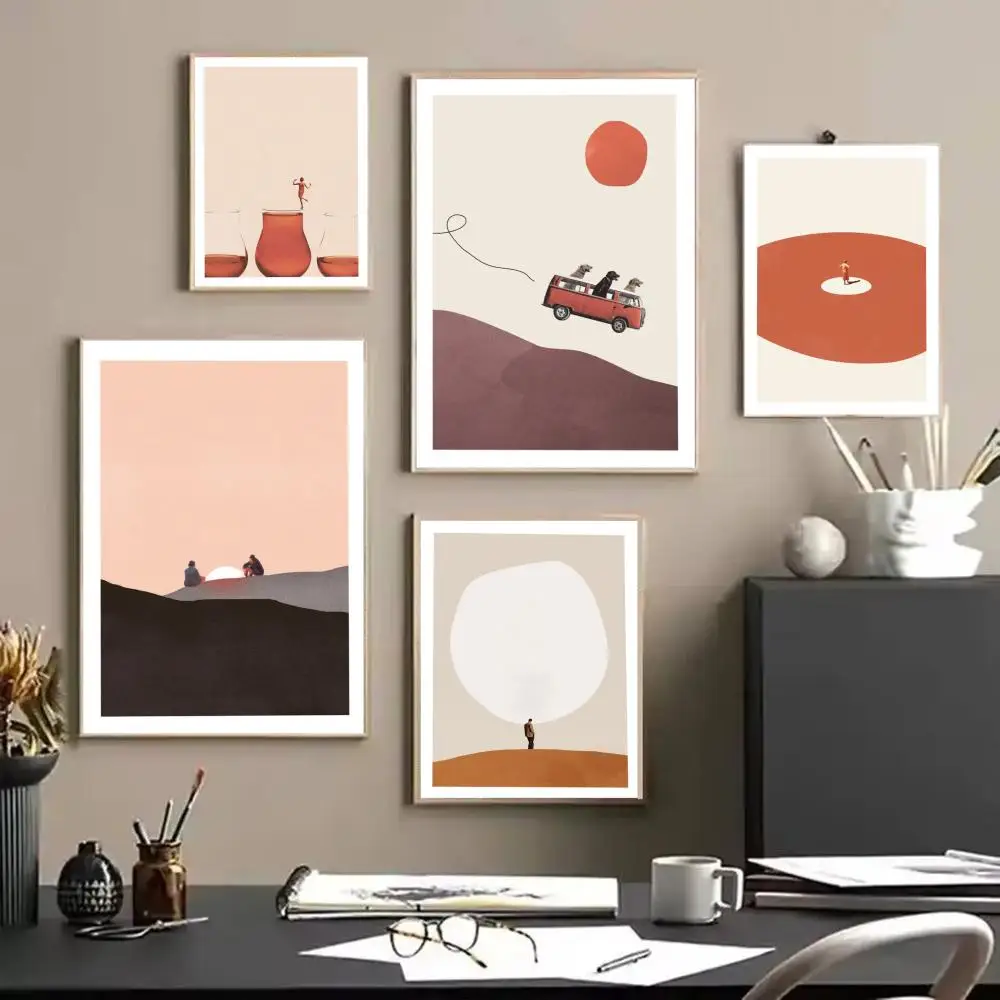 M-Maarten Leon Poster Stickers HD Waterproof Painting Wall Art for Bedroom Living Room Home Decor Decoration Gift