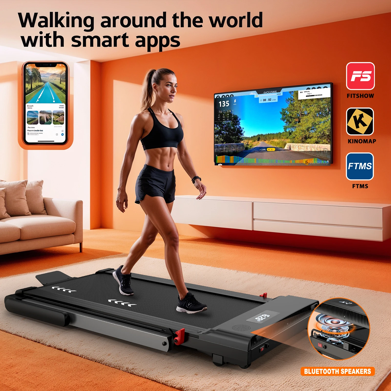 Mettlematic 2-in-1 Treadmill for Home 3
