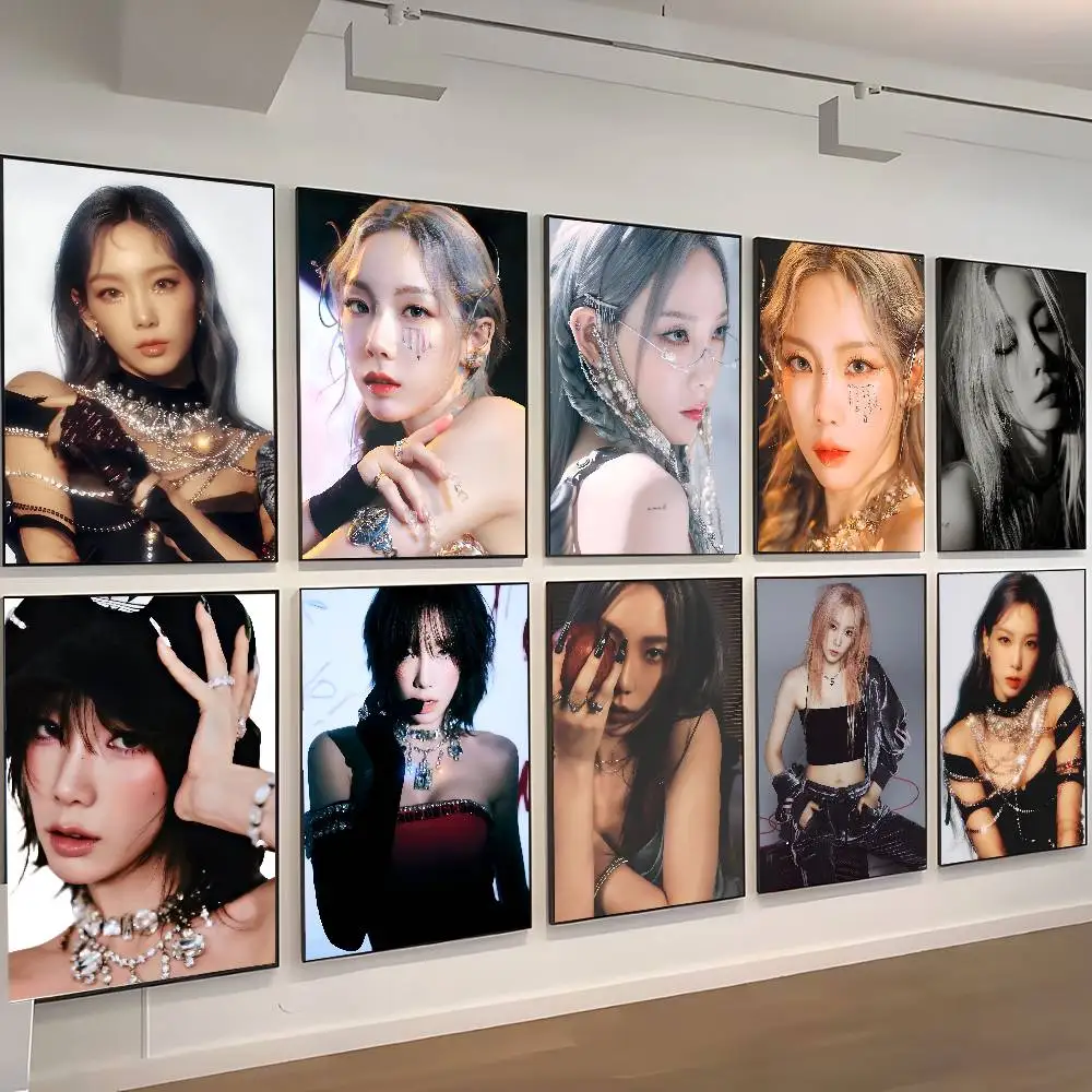 Taeyeon KPOP Girls Generation  Posters High Quality Self-adhesive Wall Art Decorations Color Prints Sticky