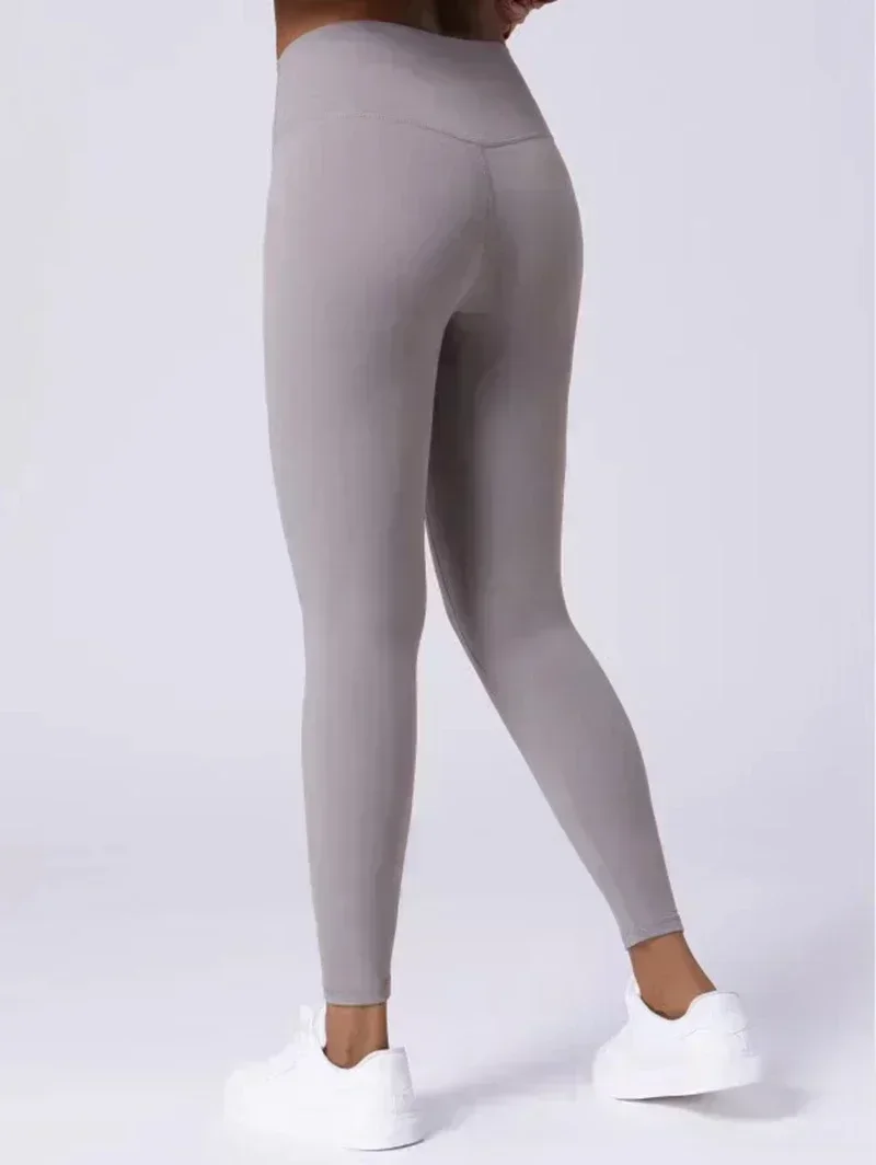 Lemon Women High Waist Sports Leggings Quick Dry Breathable Naked Feeling Fitness Trousers Push Up Workout Running Yoga Pants