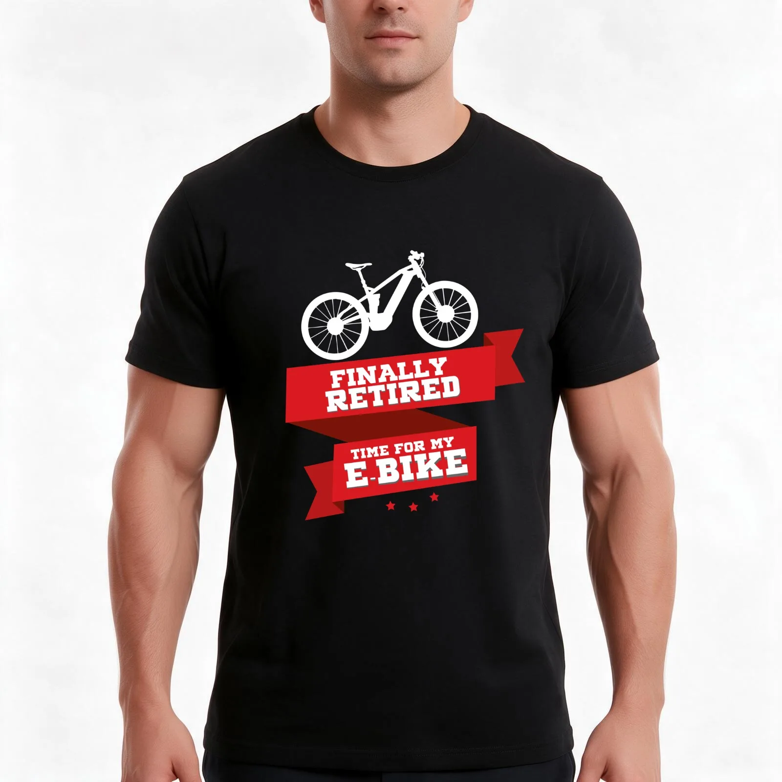 Retired Pension E-bike Electric Bike Retirement T-Shirt Summer Casual Cotton Tee Oversized Streetwear Tops Unisex Men Women