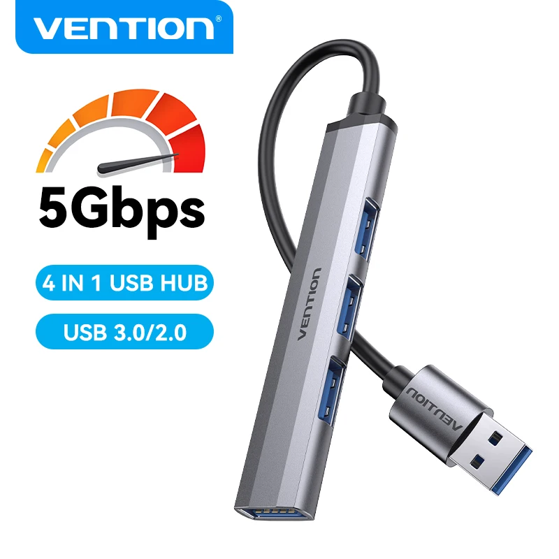 Vention USB 3.0 Mini Hub 4 Port USB 2.0 Multi Splitter Adapter Computer Accessories Portability Laptop USB HUB