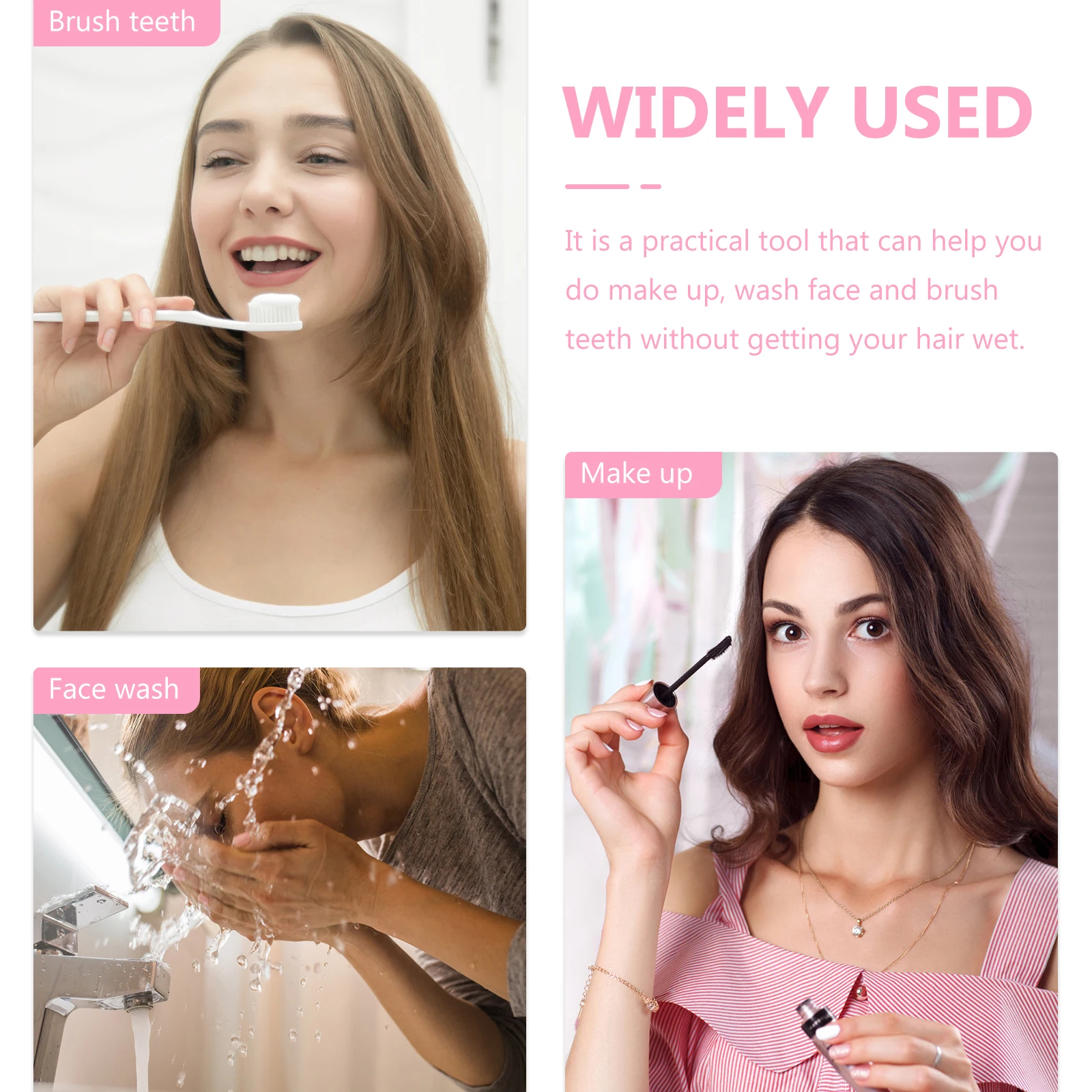 

4 шт., повязки для мытья волос, эластичная повязка на голову для макияжа, повязки на голову для спа, впитывающие пот, удобное полотенце для волос, эластичная повязка на голову для мытья