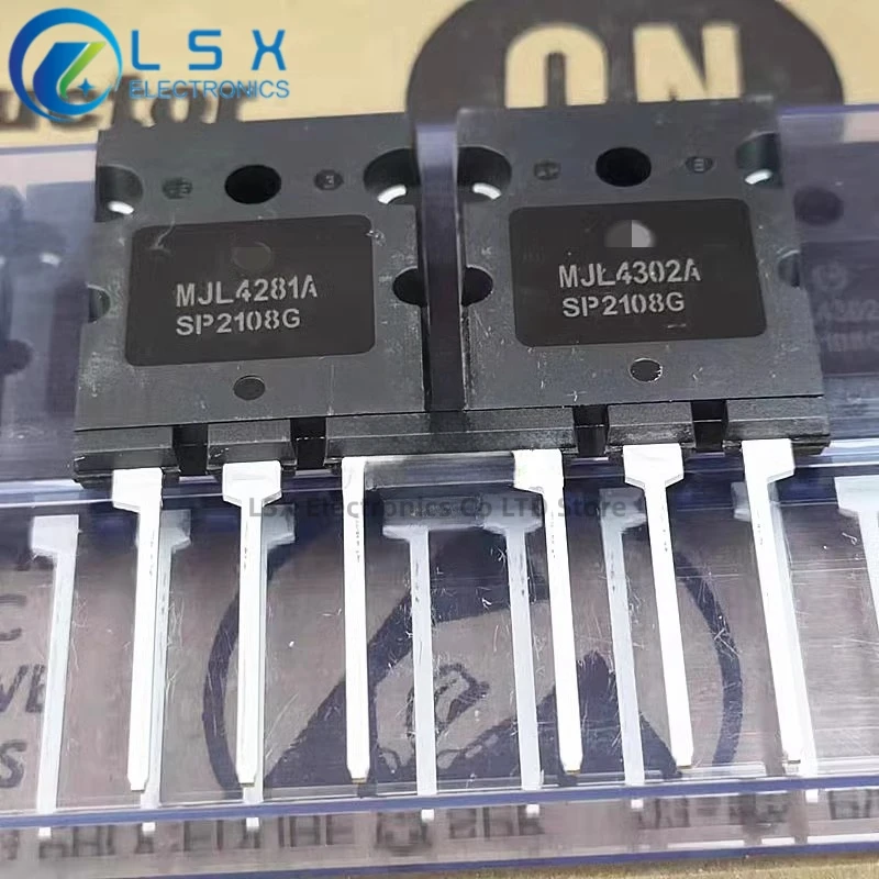 New Copy 5Pairs(10PCS) MJL4302A MJL4302 + MJL4281A MJL4281 TO-3PL NPN + PNP Silicon Power Transistor