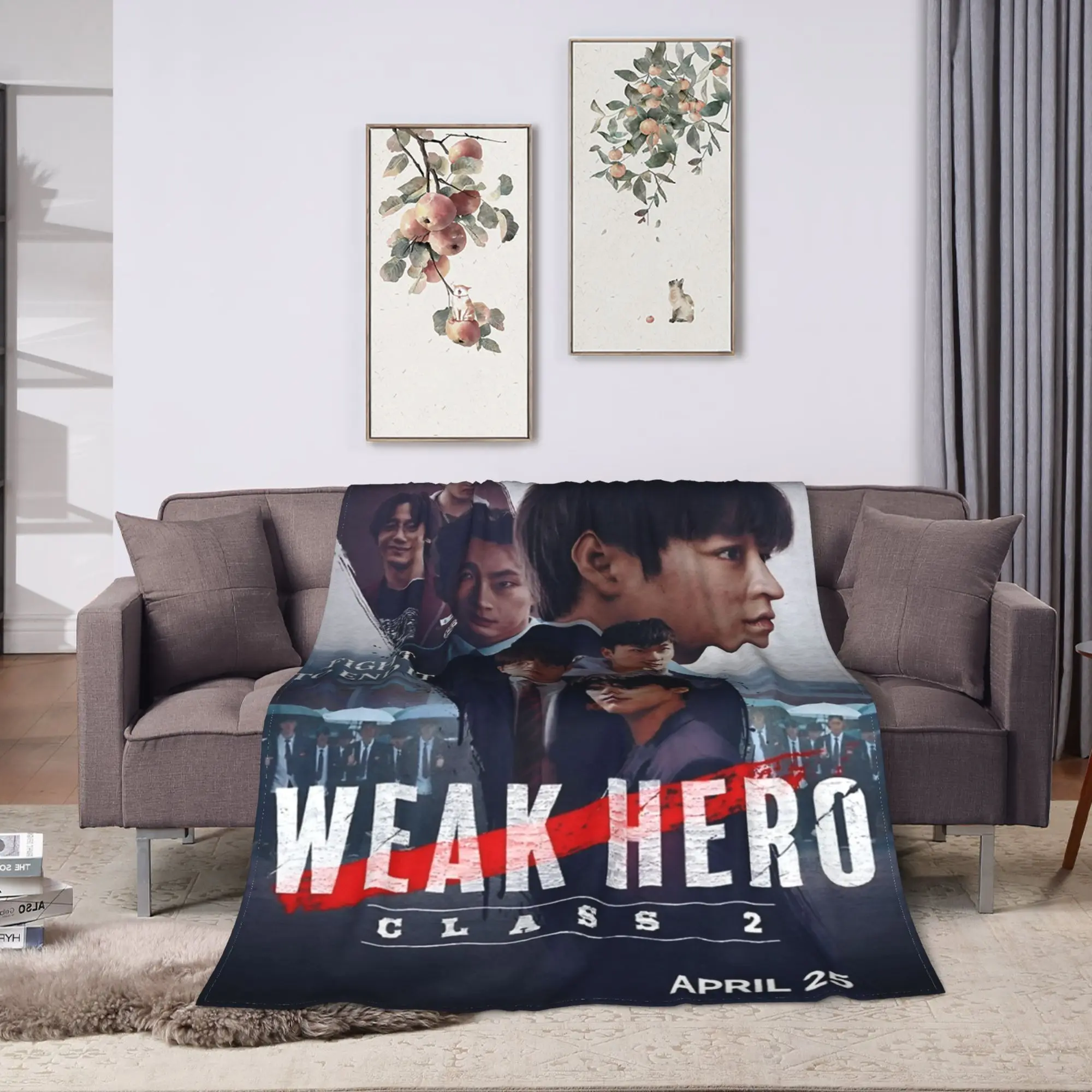 Weak Hero Class 2 kdrama, Weak Hero Season 2 Flannel Blanket Winter  Warm Throw Blanket for Bedroom Bedspread Sofa Bed Cover