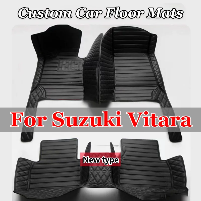 Car Floor Mats For Suzuki Vitara Escudo LY 2022 2021 2020 2019 2018 2017 2016 2015 Auto Interiors Accessories Foot Rugs Carpets