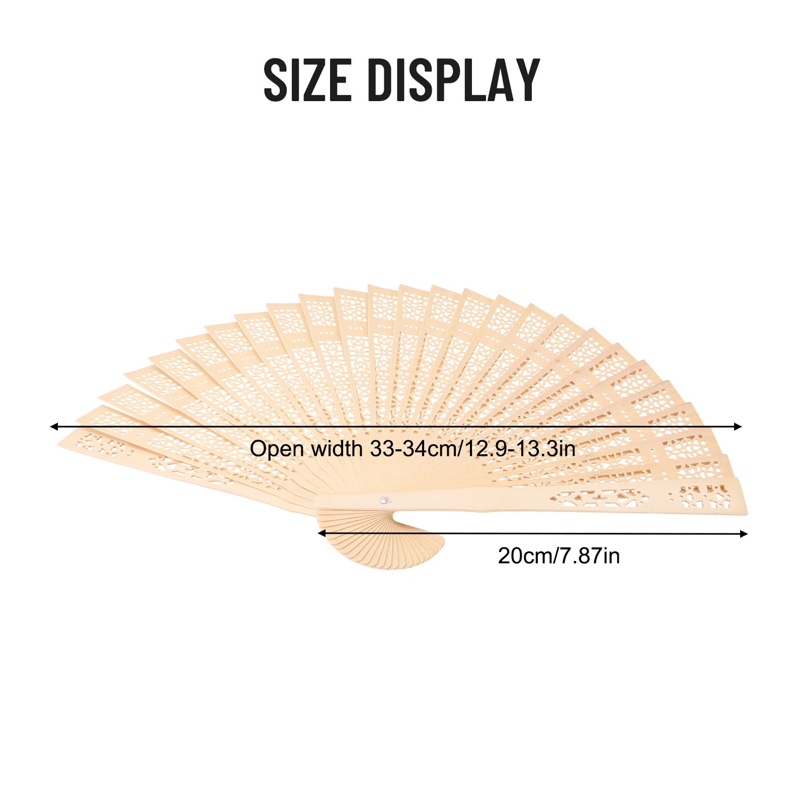 1 szt. Retro składane ręczne wentylatory z drzewa sandałowego jednolita drewniana wachlarze na wesele gorące drobne upominki rzemiosło dekoracyjne