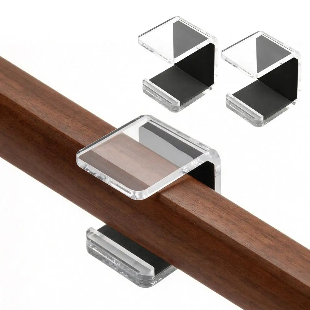 2PCS Acrylic Hockey Wall Mount Rack, Space Saving Horizontal Display Holder, Stable Display Rack with Protective Padding