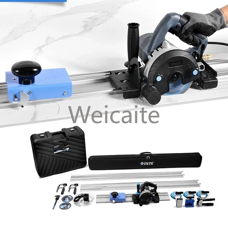 3600mm Large Slab Electric Tile Cutter 45 Degree Chamfer Portable Track Dust-free Granite Stone Miter Vertical Tile Cut Machine