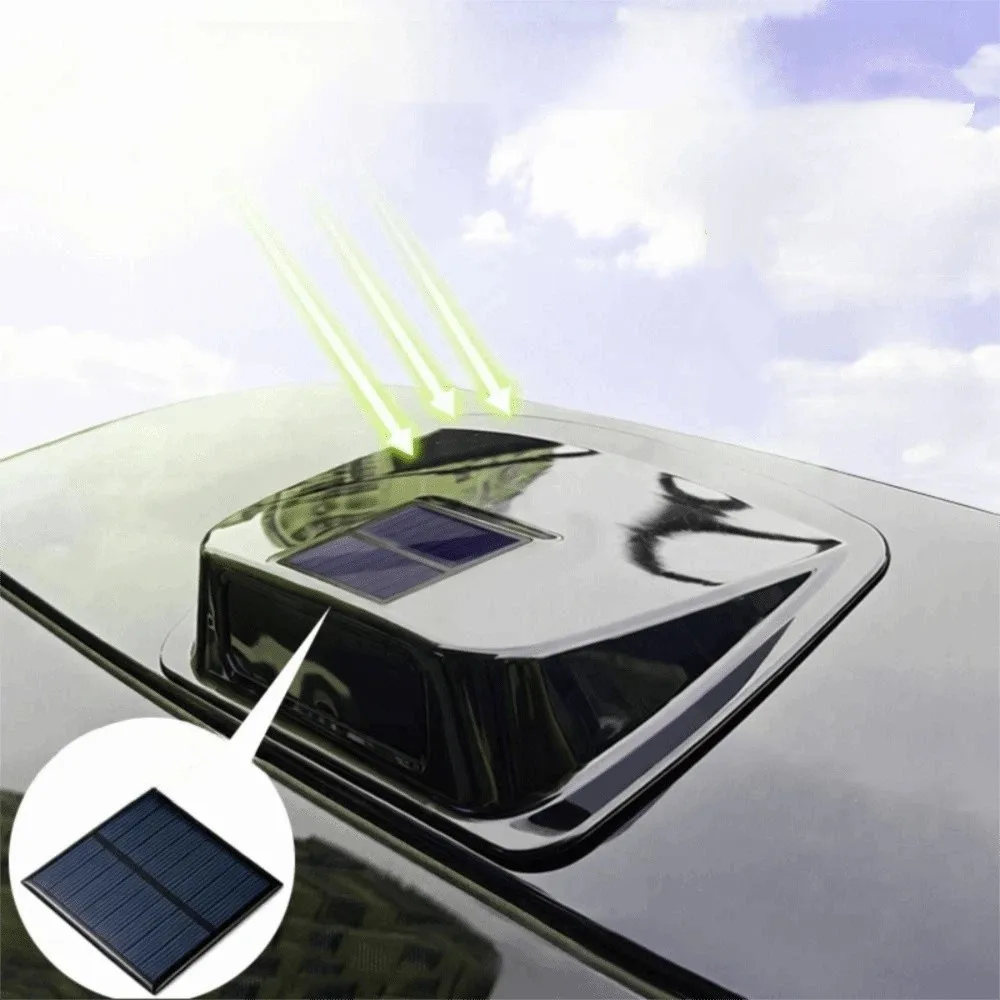 Energy-saving Solar Charging Structure Solar Powered Car Light Gentle Flickering Glow Auto Decorative Light