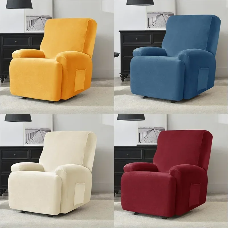 Split Style Recliner Cover Velvet All-inclusive Massage Lazy Boy Chair Cover Lounger Single Couch Sofa Slipcover Armchair Covers