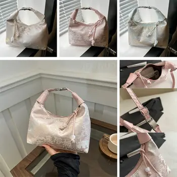 8 best sales Rosa Lederhandtasche - №5