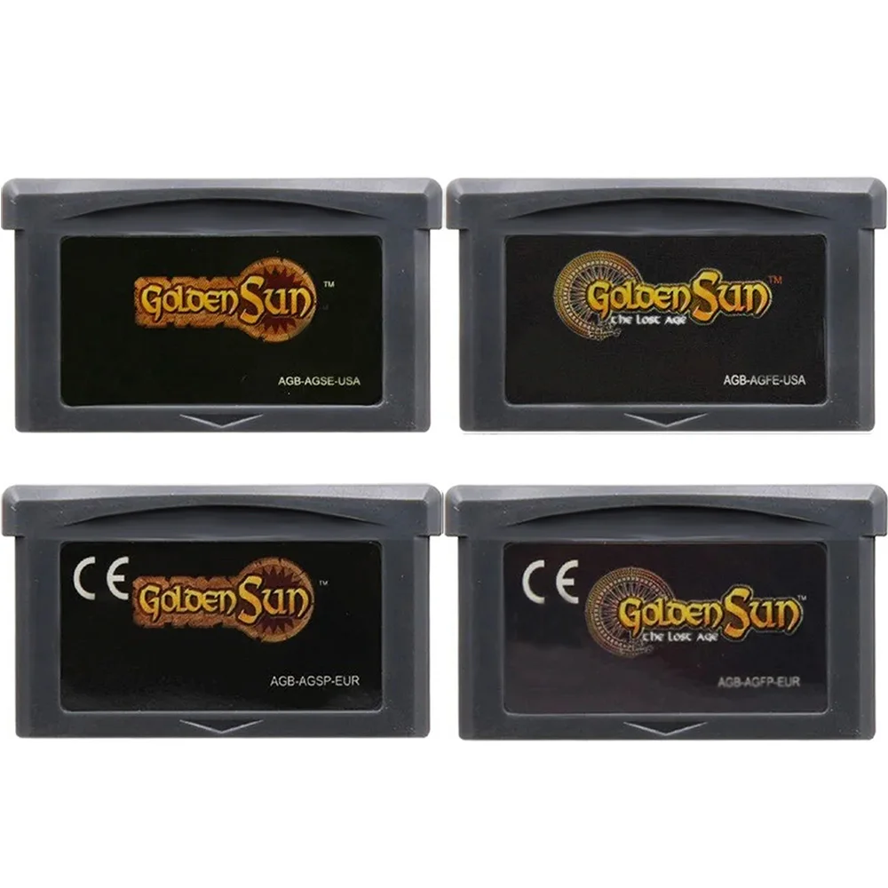 Golden Sun Series GBA Game Cartridge 32-Bit Video Game Console Card Golden Sun The Lost Age for GBA NDS