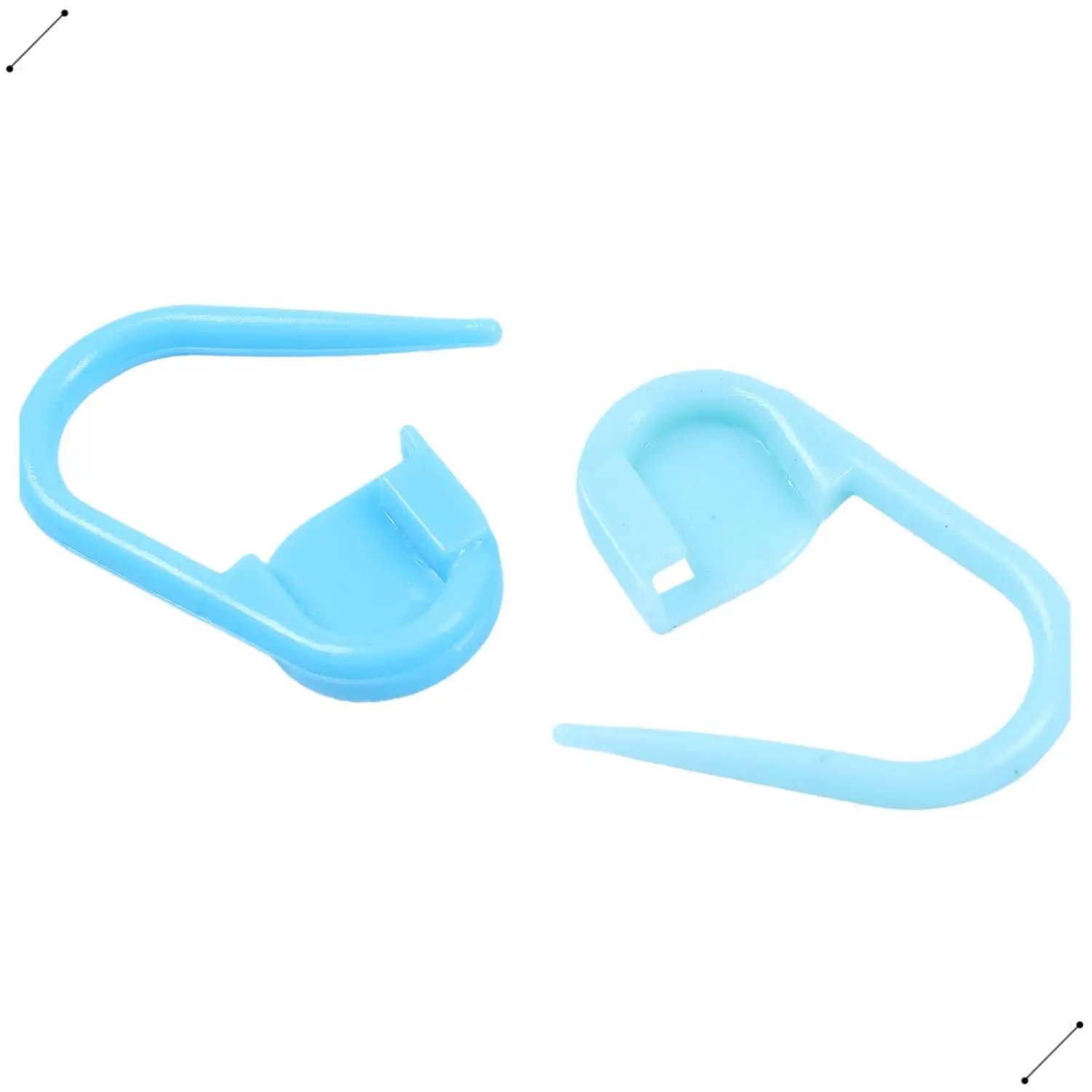 20 Pcs Color Knitting Stitch Mark Crochet Locking Tool Craft Ring Holder