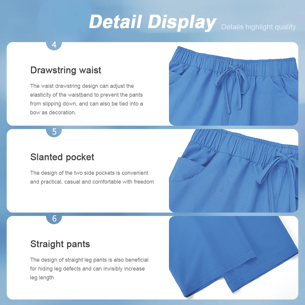 Solid Color Breathable Nursing Scrubs Women Uniforms Elasticity Pet Clinic Nurse Workwear Medical Doctor thin Clothing Wholesale