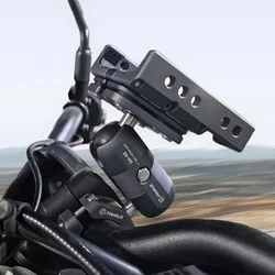 FANAUE Aluminum Motorcycle Phone Holder with Anti Vibration Device 360° Rotation Bike Phone Mount for Motorbike Bicycle ATV/UTV
