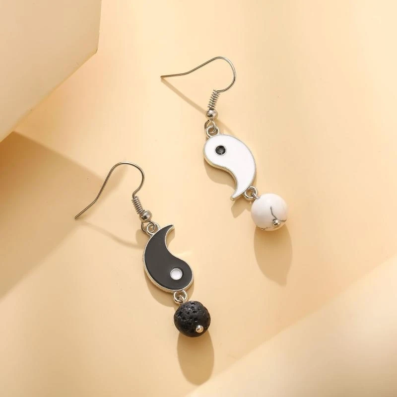 Balance Earrings Duality Yin & Yang Symbol Earrings for Chi Earrings for Wom