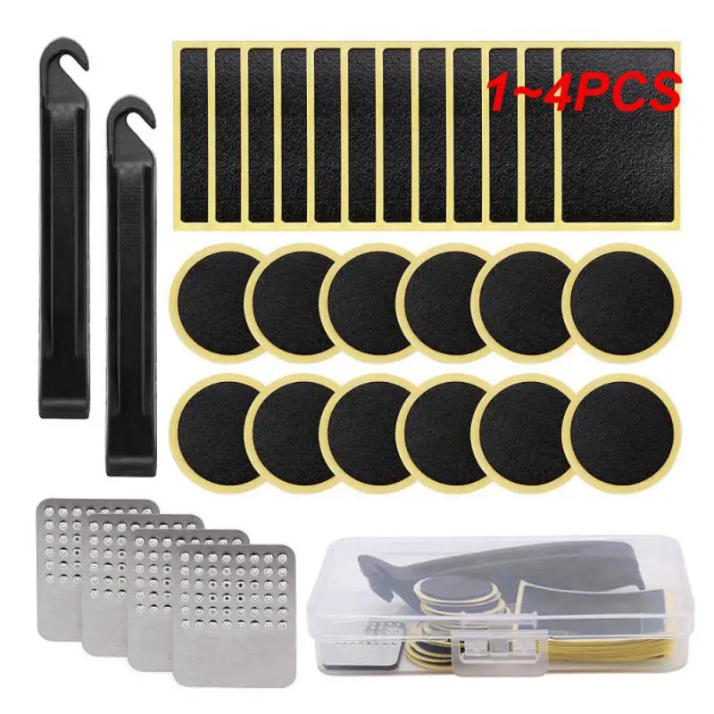 1~4PCS Flat Tire Repair Tool Kit Inner Tube Patching Tyre Filler Glue Set Bike Cycling Inner Tube Puncture Patches